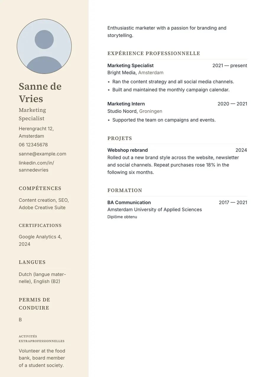 Barre Latérale Douce